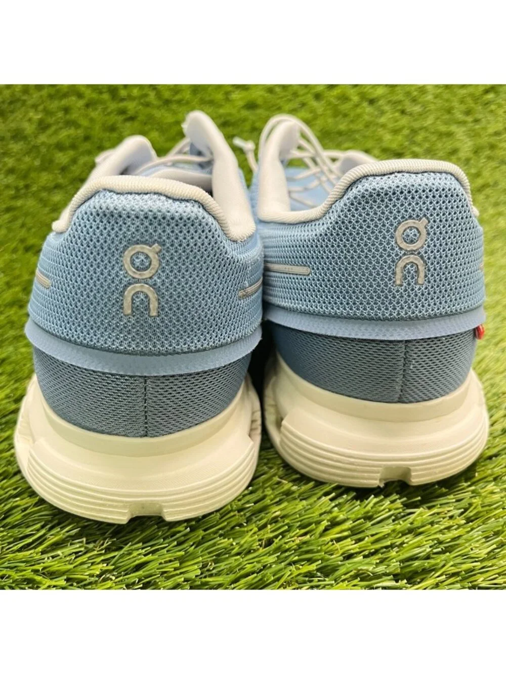 On Cloud 6 Mens Size 14 Blue White Athletic Running Walking Shoes Sneakers